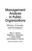 Management Analysis in Public Organizations