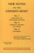New Notes on the German Army