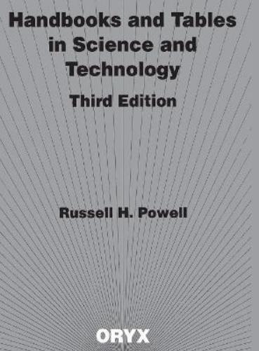 Handbooks and Tables in Science and Technology, 3rd Edition