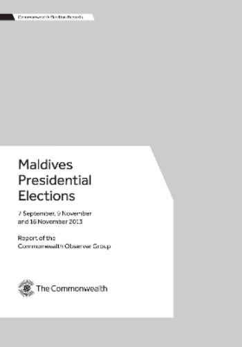 Maldives Presidential Elections, 7 September, 9 November and 16 November 2013