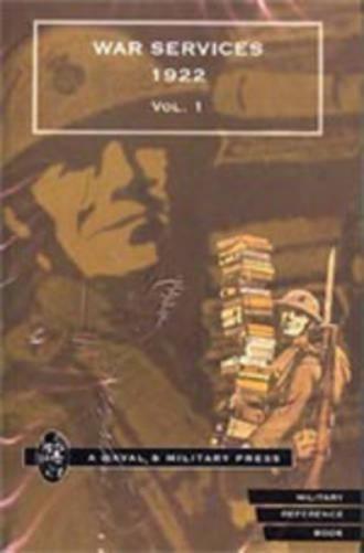 War Services 1922 (Corrected to 31 December 1922)