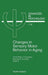Changes in Sensory Motor Behavior in Aging