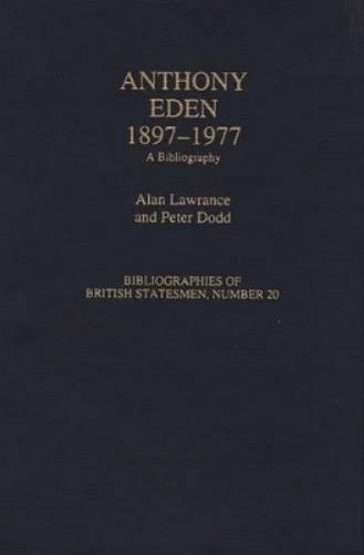 Anthony Eden, 1897-1977
