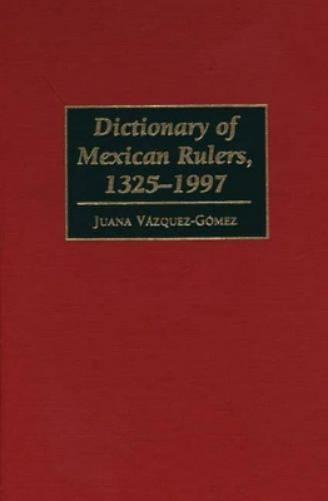 Dictionary of Mexican Rulers, 1325-1997