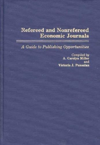 Refereed and Nonrefereed Economic Journals