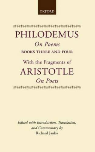 Philodemus, On Poems, Books 3-4