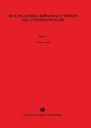 Multilateral Diplomacy Within the Commonwealth
