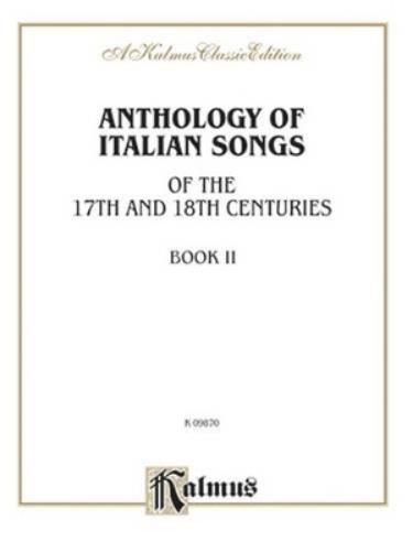 Anthology Of Italian Songs 17/18