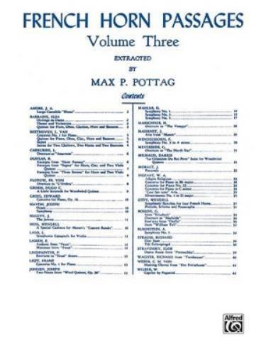 French Horn Passages, Volume III