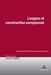 Langues et construction européenne