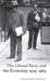 The Liberal Party and the Economy, 1929-1964