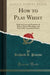 How to Play Whist