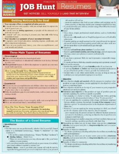 Job Hunt: Resumes (Quick Study