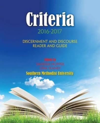 Criteria 2016-2017: Discernment and Discourse Reader and Guide