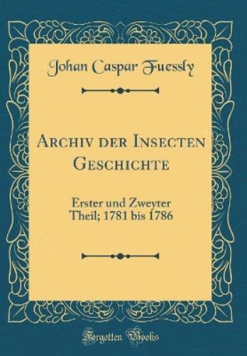 Archiv Der Insecten Geschichte