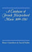A Catalogue of French Harpsichord Music 1699-1780