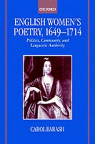 English Women's Poetry, 1649-1714