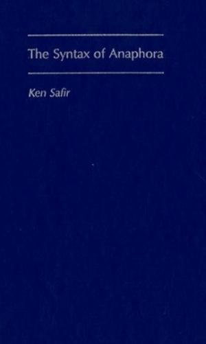 The Syntax of Anaphora