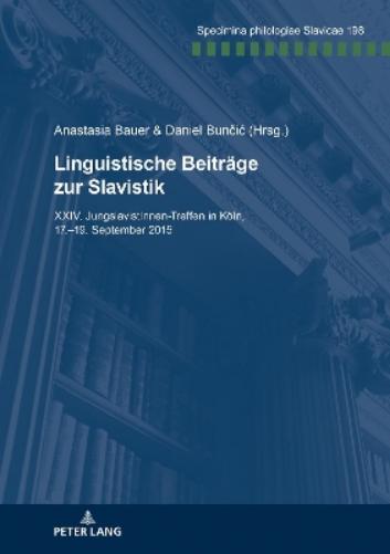 Linguistische Beitraege Zur Slavistik