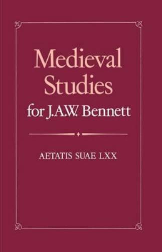 Medieval Studies for J. A. W. Bennett