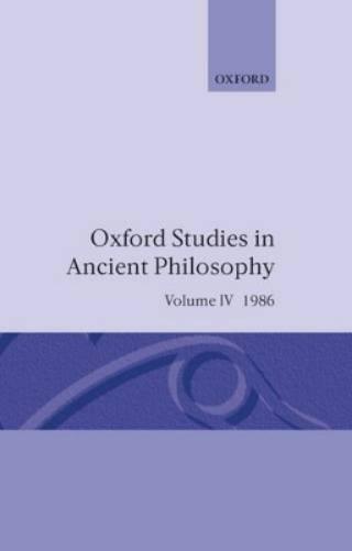 Oxford Studies in Ancient Philosophy: Volume IV