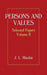 Selected Papers: Volume II: Persons and Values