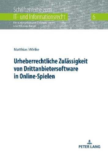 Urheberrechtliche Zulaessigkeit Von Drittanbietersoftware in Online-Spielen