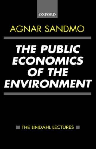 The Public Economics of the Environment