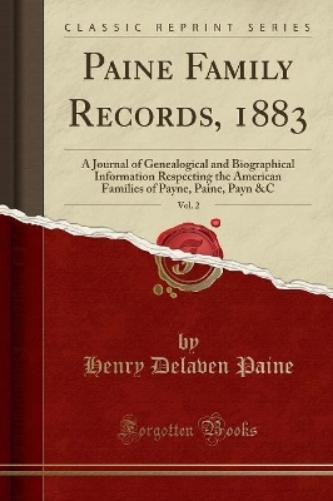 Paine Family Records, 1883, Vol. 2