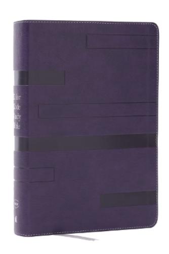 Color Code Study Bible, Revealing God's Truth Color by Color (NKJV, Purple Leathersoft, Red Letter, Thumb Indexed