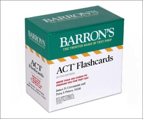 ACT Flashcards, Fifth Edition: Up-to-Date Review (Barron's ACT Prep
