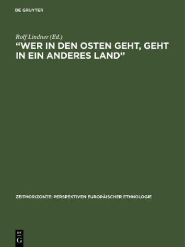 "Wer in Den Osten Geht, Geht in Anderes Land" Die Soziale Arbeitsgemeinschaft Berlin-Ost Im Ausgang DES