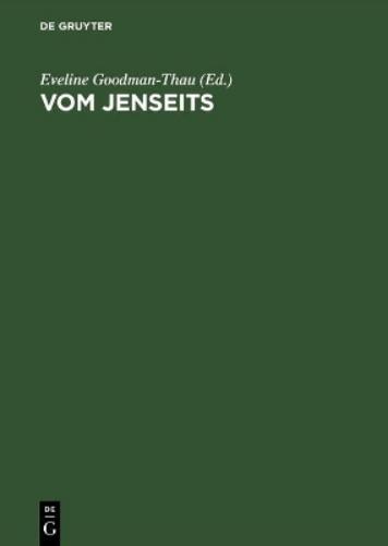 Vom Jenseits Juedisches Denken in Der Europaeischen Geistesgeschichte