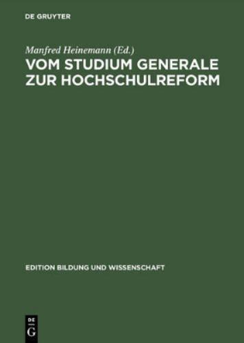 Vom Studium Generale Zur Hochschulreform Die Oberaudorfer Gespraeche Als Forum Gewerkschaftlicher