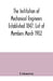 The Institution of Mechanical Engineers Established 1847. List of Members March 1902.