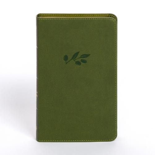 NASB Personal Size Bible, Olive Leathertouch