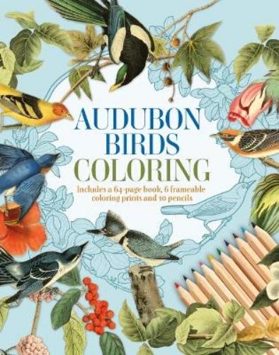 Audubon Birds Coloring Kit: Includes a 64-Page Book, 6 Frameable Coloring Prints and 10 Pencils (Sirius Coloring Kits