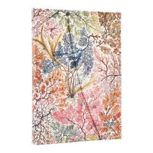 2026 Anemone (William Kilburn) Midi 12-month Vertical Hardcover Flexi Dayplanner 2026 (Wrap Closure)
