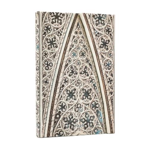 2026 Vault of the Milan Cathedral (Duomo di Milano) Mini 12-month Verso Hardcover Flexi Dayplanner 2026 (Wrap Closure)