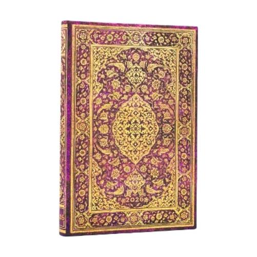 2026 The Orchard (Persian Poetry) Mini 12-month Verso Hardcover Flexi Dayplanner 2026 (Elastic Band Closure)