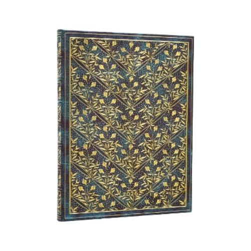 2026 Wildflower Song Ultra 12-month Vertical Hardcover Flexi Dayplanner 2026 (Elastic Band Closure)