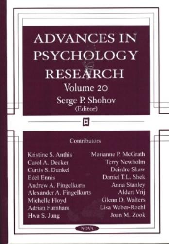 Advances in Psychology Research