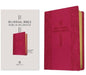 Bilingual Bible / Biblia bilingue NLT/NTV (LeatherLike, Pink Rose)