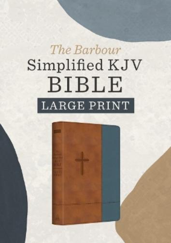 Barbour Simplified KJV Bible: Large Print (Rust & Stone Cross)