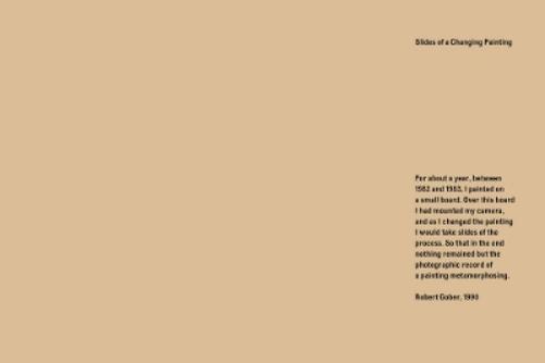 Robert Gober: Slides of a Changing Painting