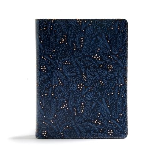 CSB Study Bible, Navy LeatherTouch