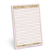 Knock Knock Before I Forget Great Big Stickies