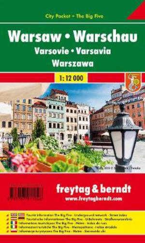Warsaw, City Plan 1:12.000, City Pocket + The Big Five
