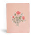 CSB Illustrator's Notetaking Bible, Large Print Edition, Peach Bouquet Leathertouch