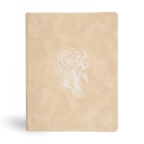 CSB Illustrator's Notetaking Bible, Large Print Edition, Cream Leathertouch